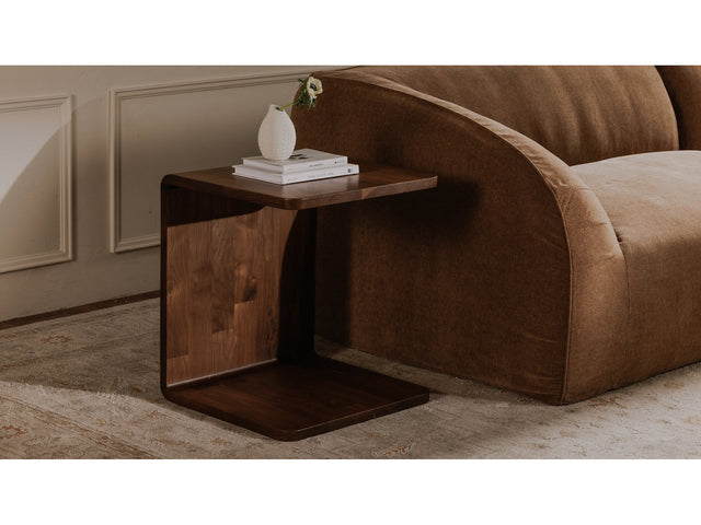 Carrie Walnut Side Table - Ornate Home