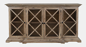 Carrington Bisque Large Breakfront Cabinet - Ornate Home