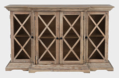 Carrington Bisque Small Breakfront Cabinet - Ornate Home