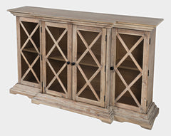 Carrington Bisque Small Breakfront Cabinet - Ornate Home