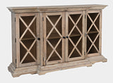 Carrington Bisque Small Breakfront Cabinet - Ornate Home