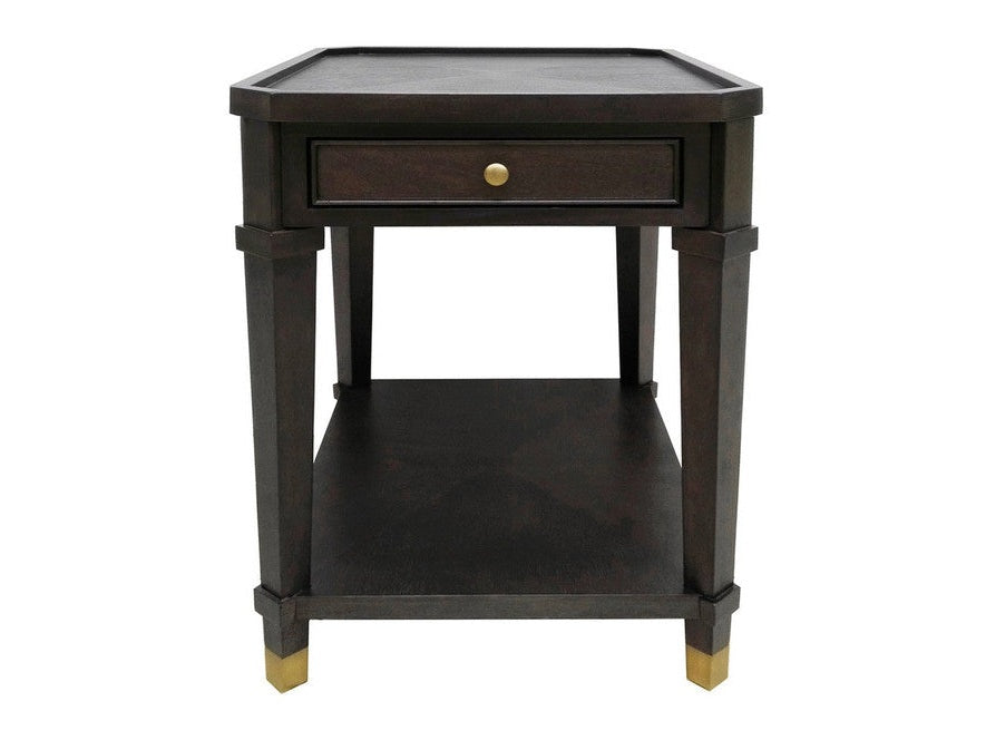 Carrington Brown/Gold End Table - Ornate Home