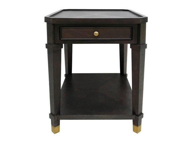 Carrington Brown/Gold End Table - Ornate Home