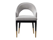 Carrington Dining Armchair in Light Grey - Ornate Home