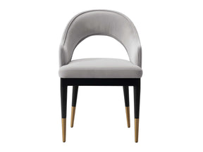 Carrington Dining Armchair in Light Grey - Ornate Home