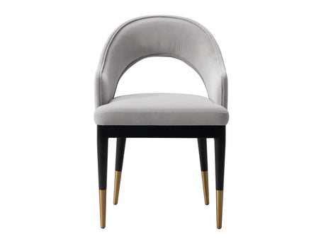 Carrington Dining Armchair in Light Grey - Ornate Home