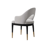 Carrington Dining Armchair in Light Grey - Ornate Home