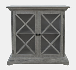 Carrington Grey Accent Cabinet - Ornate Home