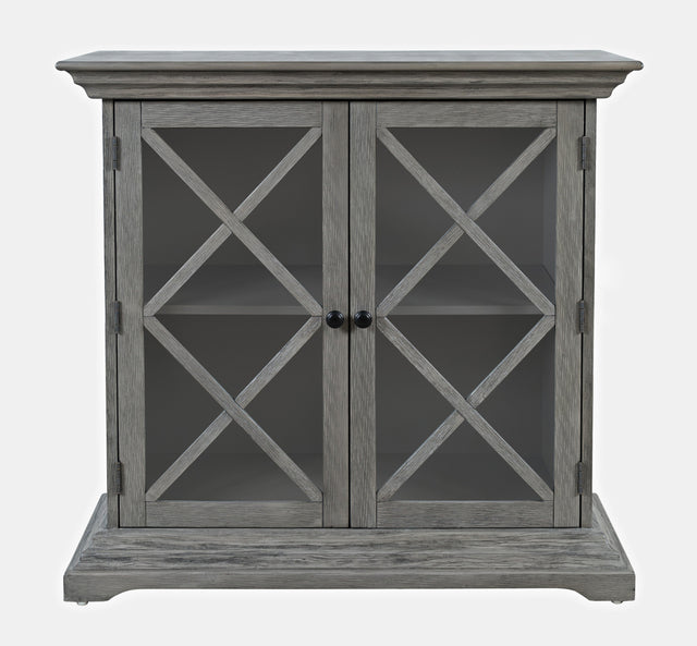 Carrington Grey Accent Cabinet - Ornate Home