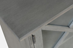 Carrington Grey Accent Cabinet - Ornate Home