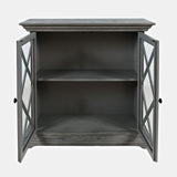 Carrington Grey Accent Cabinet - Ornate Home