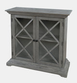 Carrington Grey Accent Cabinet - Ornate Home