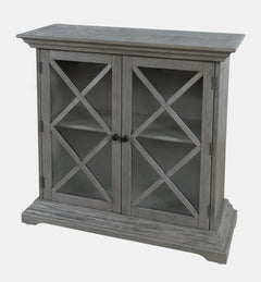 Carrington Grey Accent Cabinet - Ornate Home