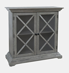Carrington Grey Accent Cabinet - Ornate Home