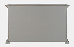 Carrington Grey Small Breakfront Cabinet - Ornate Home