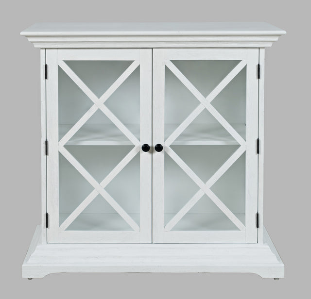 Carrington White Accent Cabinet - Ornate Home