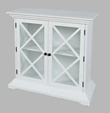 Carrington White Accent Cabinet - Ornate Home