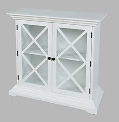 Carrington White Accent Cabinet - Ornate Home