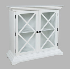 Carrington White Accent Cabinet - Ornate Home