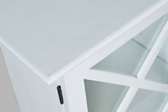 Carrington White Large Breakfront Cabinet - Ornate Home