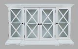 Carrington White Small Breakfront Cabinet - Ornate Home