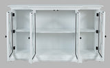 Carrington White Small Breakfront Cabinet - Ornate Home
