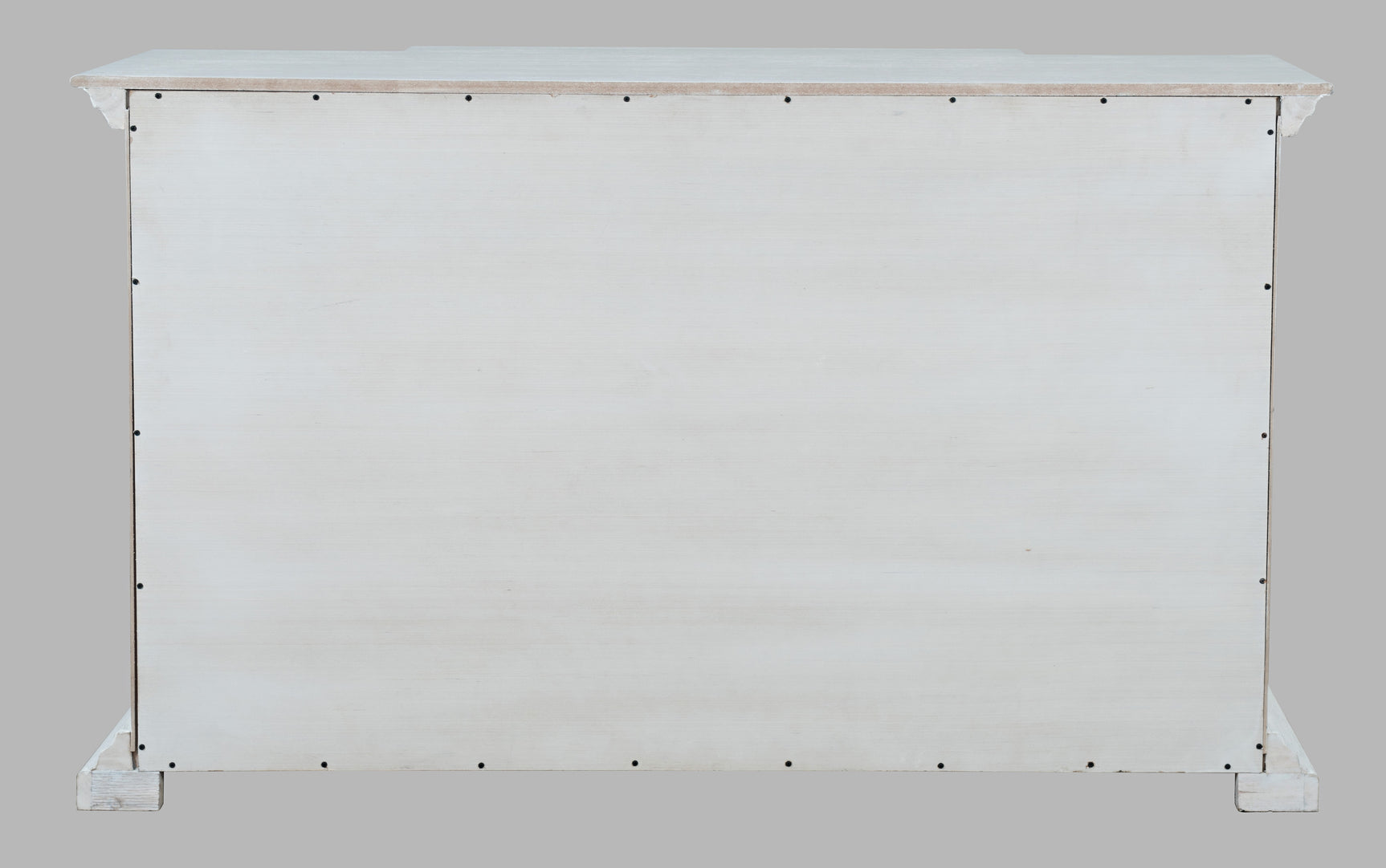 Carrington White Small Breakfront Cabinet - Ornate Home