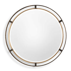 Carrizo Bronze Round Mirror - Ornate Home