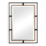 Carrizo Gold/Bronze Rectangle Mirror - Ornate Home