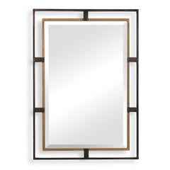 Carrizo Gold/Bronze Rectangle Mirror - Ornate Home