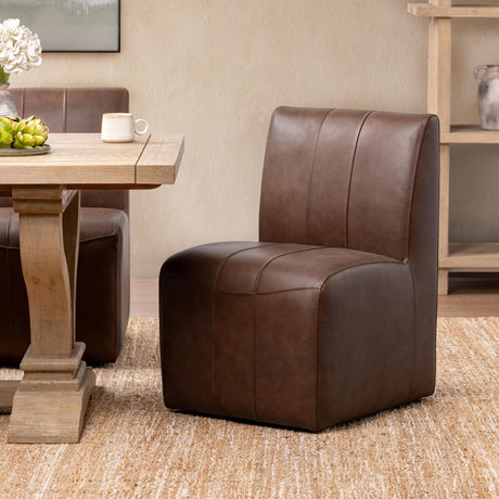 Carsen Rich Cocoa Dining Chair - Ornate Home