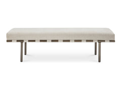 Carson Beige Dining Bench - Ornate Home