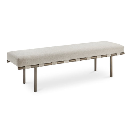 Carson Beige Dining Bench - Ornate Home