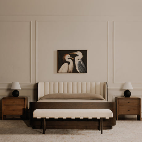 Carson Beige Dining Bench - Ornate Home