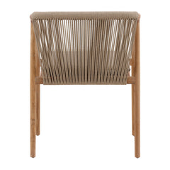 Carson Beige/Natural Outdoor Dining Chair - Ornate Home