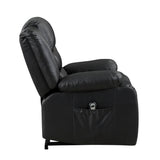 Carson Black Power Lift Chair - Ornate Home