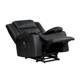 Carson Black Power Lift Chair - Ornate Home