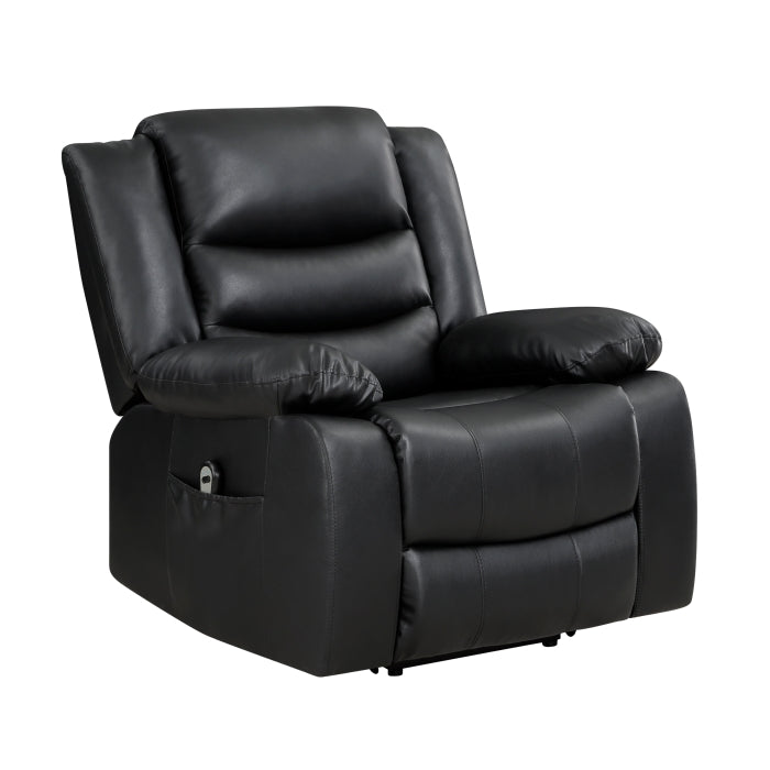 Carson Black Power Lift Chair - Ornate Home