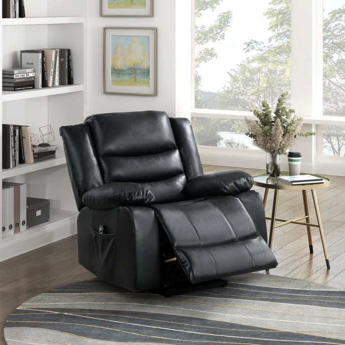 Carson Black Power Lift Chair - Ornate Home