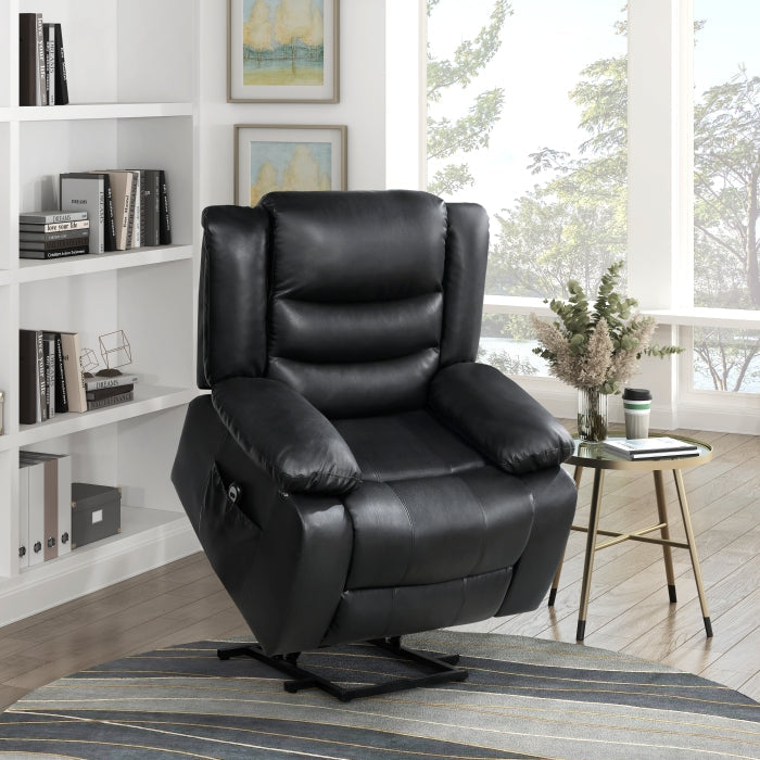 Carson Black Power Lift Chair - Ornate Home