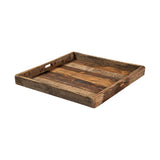 Carson Brown Large Reclaimed Wood Tray - Ornate Home