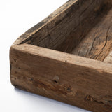 Carson Brown Large Reclaimed Wood Tray - Ornate Home