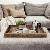 Carson Brown Large Reclaimed Wood Tray - Ornate Home