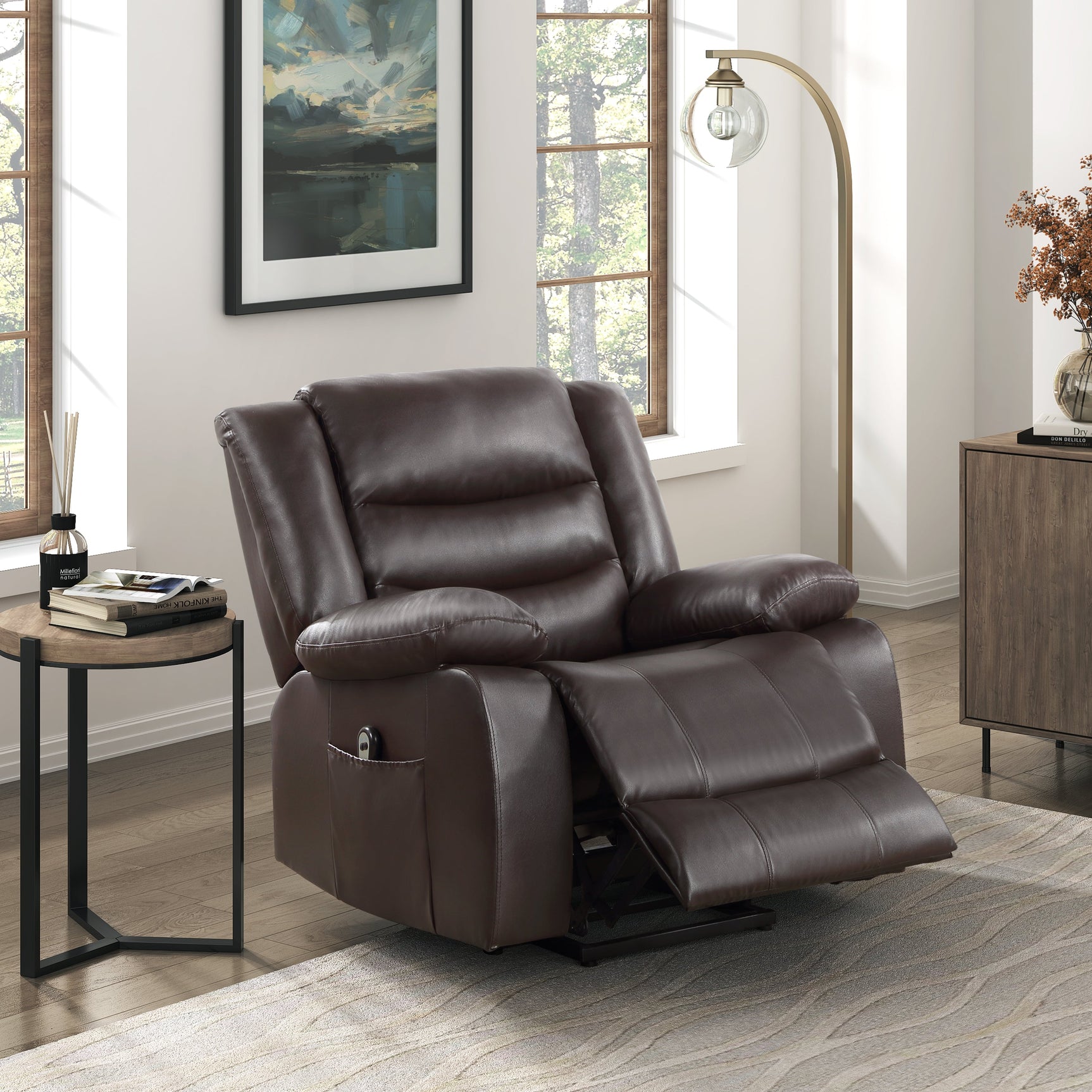 Carson Brown Power Lift Chair - Ornate Home