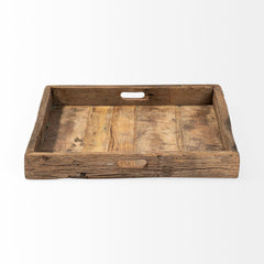 Carson Brown Small Reclaimed Wood Tray - Ornate Home