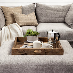 Carson Brown Small Reclaimed Wood Tray - Ornate Home