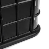 Carson Loft Black 4-Door Cabinet