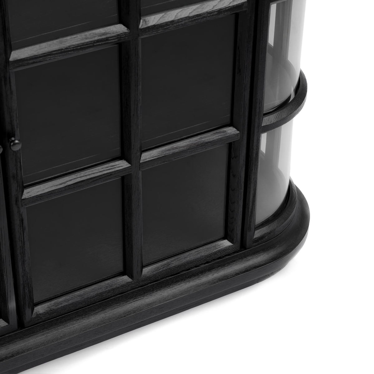 Carson Loft Black 4-Door Cabinet