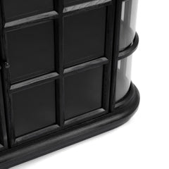 Carson Loft Black 4-Door Cabinet