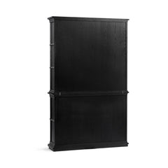 Carson Loft Black 4-Door Display Cabinet - Ornate Home